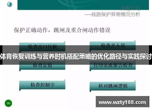 体育恢复训练与营养时机搭配策略的优化路径与实践探讨